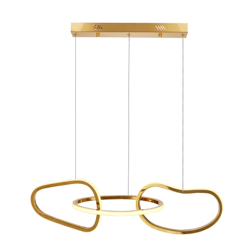 Przejdź do produktu ANNELI lampa sufitowa LED wisząca złota 80 cm