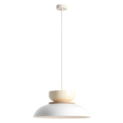 Przejdź do produktu Lampa sufitowa wisząca ALDO biała, kremowa