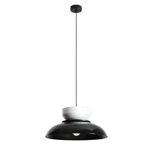 Przejdź do produktu Lampa sufitowa, wisząca ALDO czarna, biała