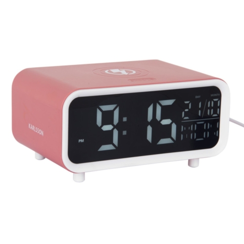 Przejdź do produktu Budzik elektroniczny, zegar stołowy CHUNKY LED różowy