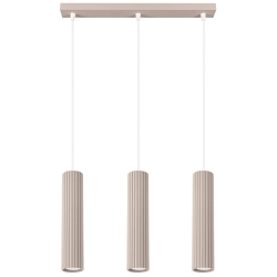 Lampa sufitowa wisząca KARBON 3L taupe