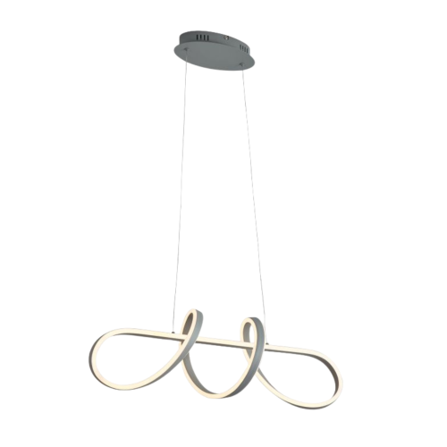 Przejdź do produktu TREVANCE szara lampa wisząca LED spiralna