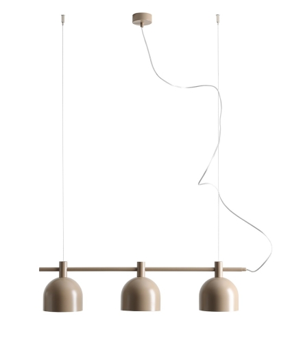Przejdź do produktu Lampa sufitowa wisząca BERYL III beżowa