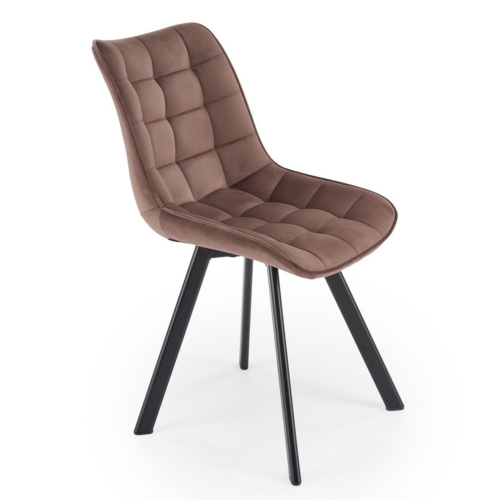 Przejdź do produktu Krzesło tapicerowane K332 velvet brązowe