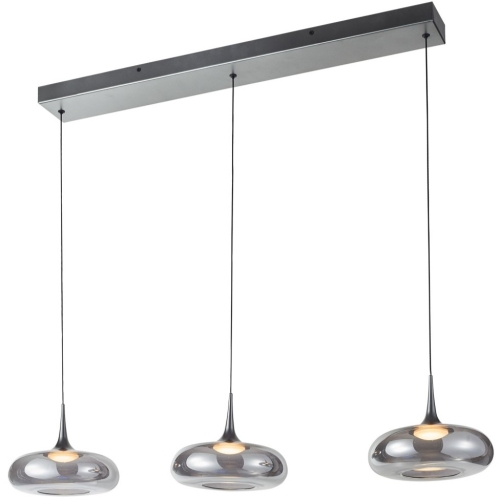 Przejdź do produktu Lampa sufitowa wisząca LED TENELE B srebrna