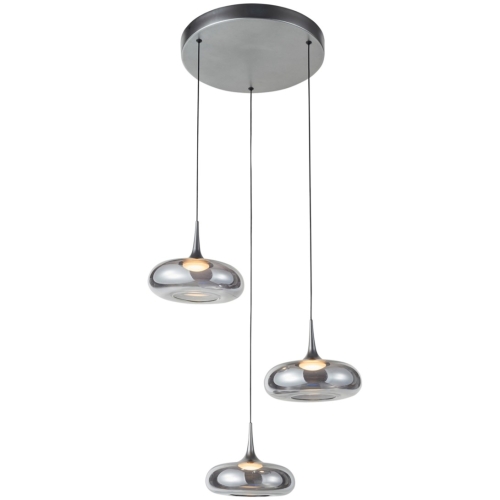 Przejdź do produktu Lampa sufitowa wisząca LED TENELE A srebrna