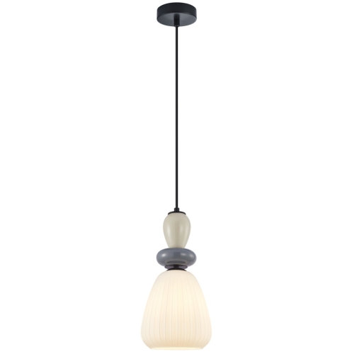 Przejdź do produktu Lampa sufitowa wisząca DOMALI biała szara