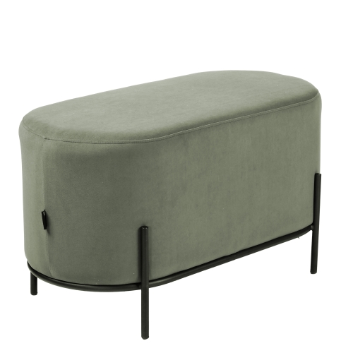 Przejdź do produktu Pufa tapicerowana velvet SENA zielona M-77