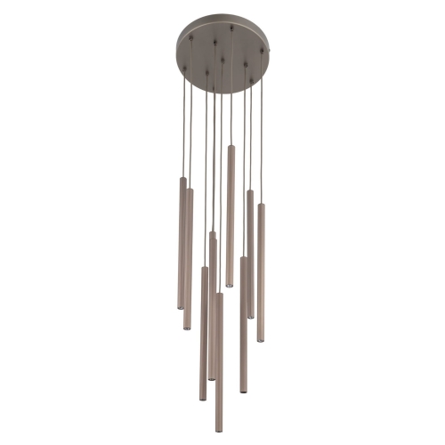 Przejdź do produktu Lampa sufitowa, wisząca FERRO 10xG9 brązowa