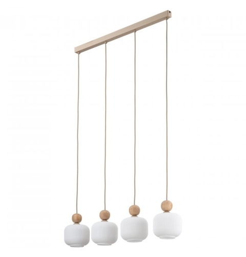 Przejdź do produktu Lampa sufitowa, wisząca BALLO 4 beżowa