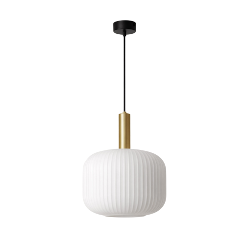 Przejdź do produktu Lampa wisząca K-5870 FABIO L białe ryflowane klosze