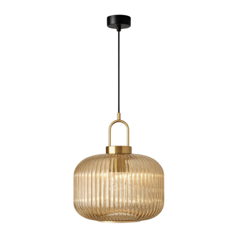 Przejdź do produktu Lampa wisząca K-5895 ARIA L klosze bursztynowe