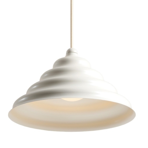 Przejdź do produktu Lampa sufitowa, wisząca FALA L kremowa