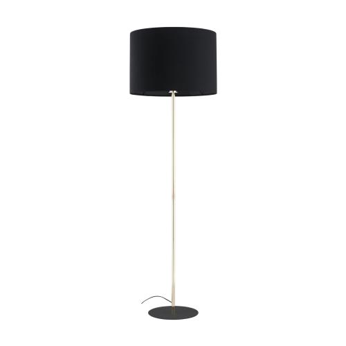 Przejdź do produktu Lampa stołowa MELODY z czarnym abażurem, podstawa szklana bursztynowa