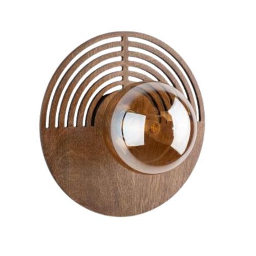Przejdź do produktu Lampa ścienna kinkiet LUNAR WOOD 25 brązowy