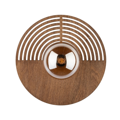Przejdź do produktu Lampa ścienna kinkiet LUNAR WOOD 30 brązowy