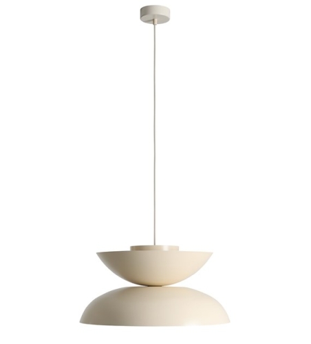 Przejdź do produktu Lampa wisząca metalowa MILLO kremowa