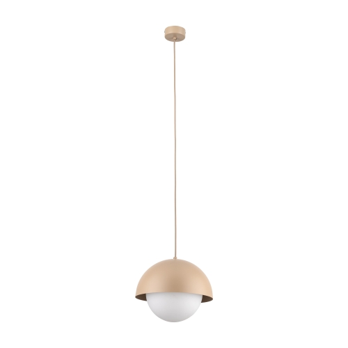 Przejdź do produktu Lampa wisząca BONO SABIA metalowa z białą kulą