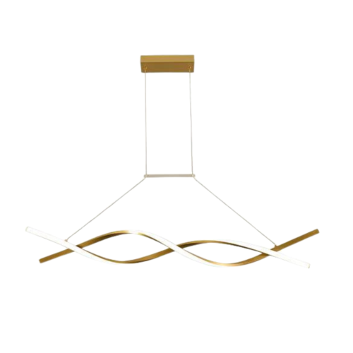 Przejdź do produktu Lampa wisząca KONO złota ledowa 4000K, 33W