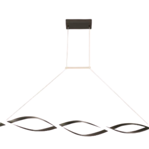 Przejdź do produktu Lampa wisząca KONO 120 cm czarna ledowa 4000K, 37W