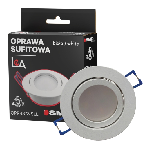Przejdź do produktu Lampa sufitowa LEA biała podtynkowa okrągła