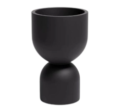 Donica KIELICH 50 cm do ogrodu czarna
