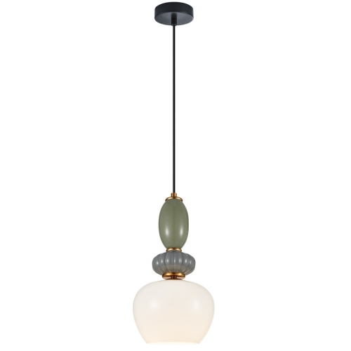 Przejdź do produktu Lampa wisząca MARTELO szklana z białym kloszem