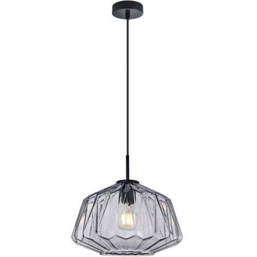 Przejdź do produktu Lampa wisząca ANTITA szklana z dymionym kloszem