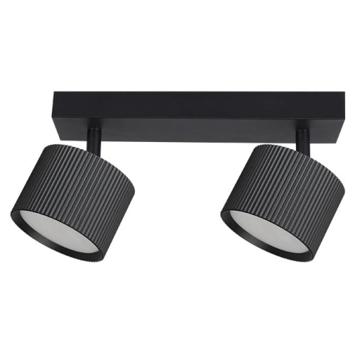 Przejdź do produktu Lampa sufitowa ORBIN metalowa z czarnym kloszem