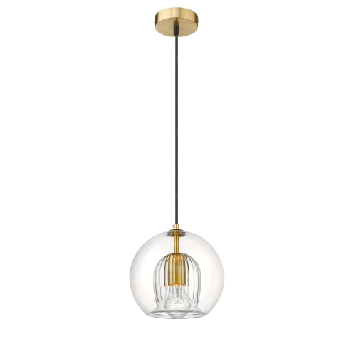 Przejdź do produktu Lampa wisząca ARETTE szklana z transparentnym kloszem
