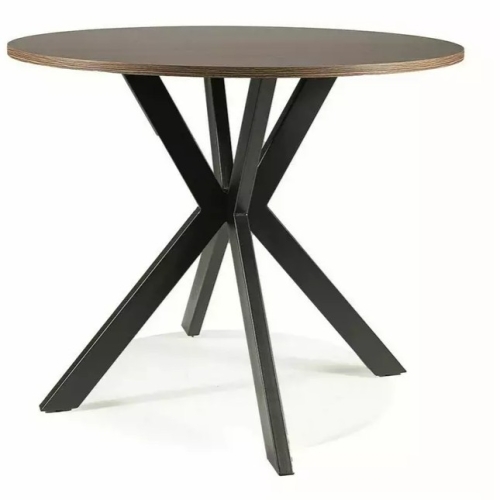 Przejdź do produktu Stół okrągły TALIA II 90 cm orzech czarny mat