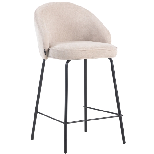 Przejdź do produktu Krzesło tapicerowane tkaniną ARNE beżowe