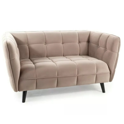 Przejdź do produktu CASTELLO 2 sofa velvet beż 40
