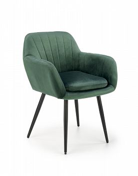 Krzesło tapicerowane K429 velvet zielony