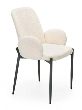 Krzesło tapicerowane K477 kremowy baranek