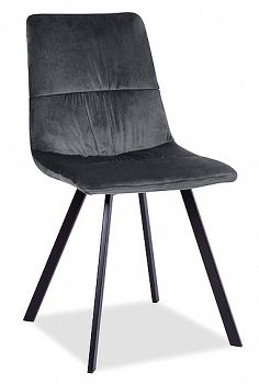 Krzesło tapicerowane TOLEDO velvet szary